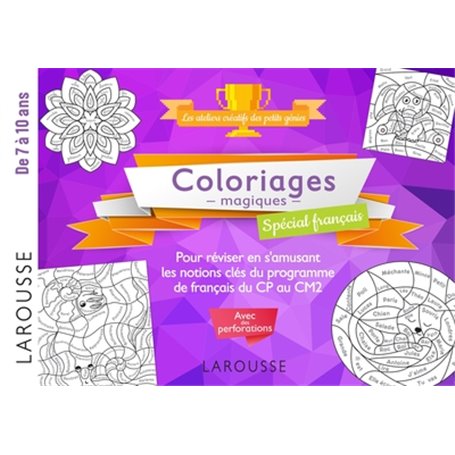 20 coloriages magiques spécial Français, 7-10 ans