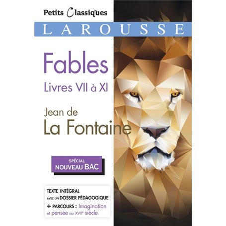 Fables livres VII à XI (Spécial Bac)