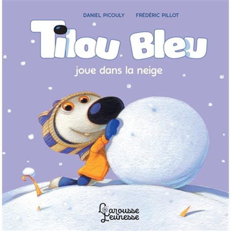 Tilou bleu joue dans la neige