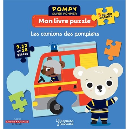 Mon livre puzzle - Les camions des pompiers