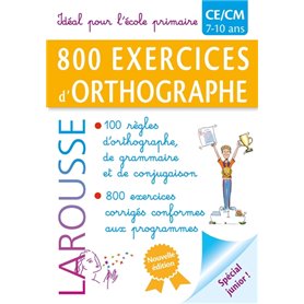 800 exercices d'ORTHOGRAPHE / PRIMAIRE