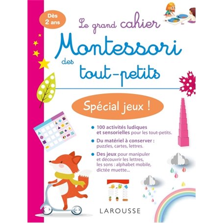 Mon grand cahier Montessori des tout-petits Spécial jeux