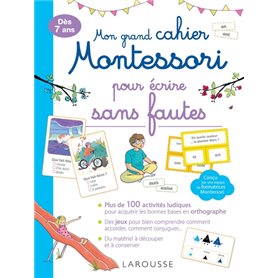 Mon grand cahier Montessori pour écrire sans fautes