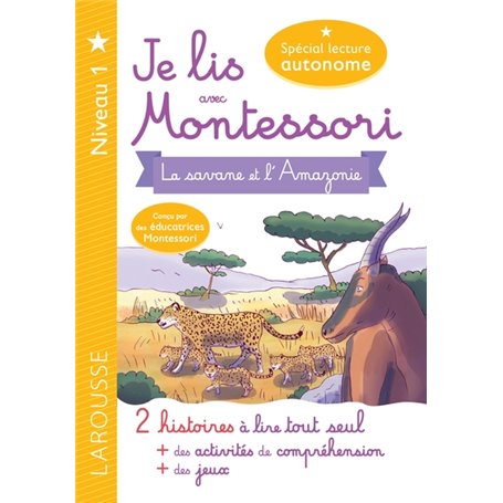 Je lis avec Montessori - Niveau 1 La Savane