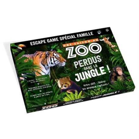 Escape game famille - UNE SAISON AU ZOO Perdus dans la jungle !