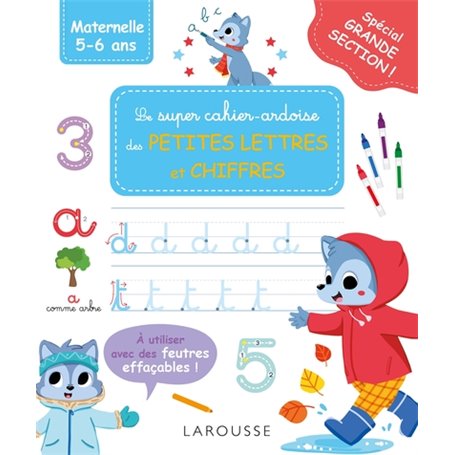 Mon super cahier ardoise GS - Petites lettres - Chiffres