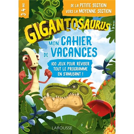 Mon cahier de vacances Gigantosaurus PS-MS
