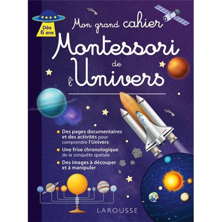 Mon grand cahier Montessori de l'Univers