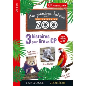 Premières lectures Une saison au zoo  3 histoires à lire CP niv 2