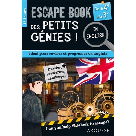 Escape book des petits génies in english de la 4e à la 3e