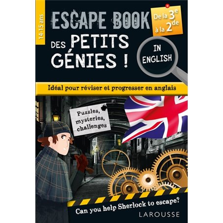 Escape book des petits génies in english de la 3e à la seconde