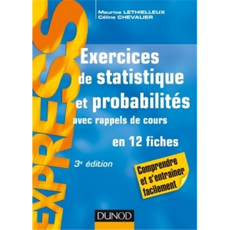 Exercices de statistique et probabilités - 3e éd. - Avec rappels de cours