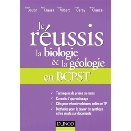 Je réussis la biologie & la géologie en BCPST