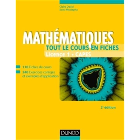 Mathématiques - Tout le cours en fiches - Licence 1 - Capes - 2e éd