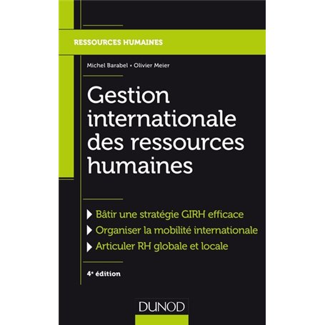 Gestion internationale des ressources humaines - 4e éd.