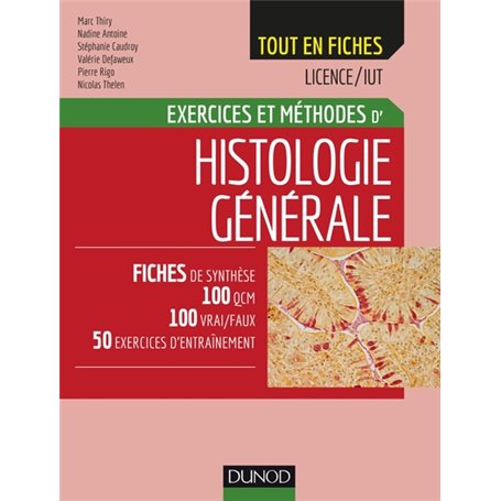 Histologie générale - Exercices et méthodes