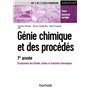 Génie chimique et des procédés - 1re année - Écoulement des fluides, bilans et transferts thermiques