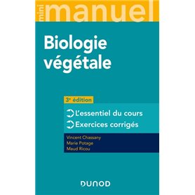 Mini Manuel de Biologie végétale - 3e éd. - Cours + QCM