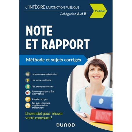 Note et Rapport - Méthode et Sujets corrigés - Catégories A et B - 2021