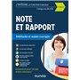 Note et Rapport - Méthode et Sujets corrigés - Catégories A et B - 2021