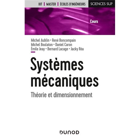 Systèmes mécaniques - Théorie et dimensionnement