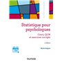 Statistique pour psychologues - 4e éd.