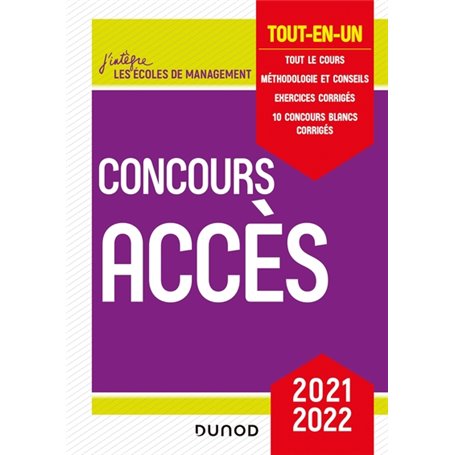 Concours Accès 2021-2022 - Tout-en-un