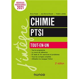Chimie PTSI - Tout-en-un - 2e éd.