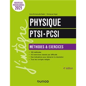 Physique Méthodes et exercices PTSI - PCSI - 4e éd.