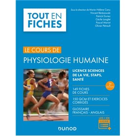 Physiologie humaine - 2e éd. - 149 fiches de cours, 150 QCM et exercices corrigés