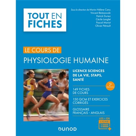 Physiologie humaine - 2e éd. - 149 fiches de cours, 150 QCM et exercices corrigés