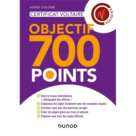 Certificat Voltaire - Objectif 700 points