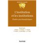 L'institution et les institutions