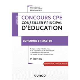 Concours CPE - Conseiller principal d'éducation - 5e éd. - Tout-en-un