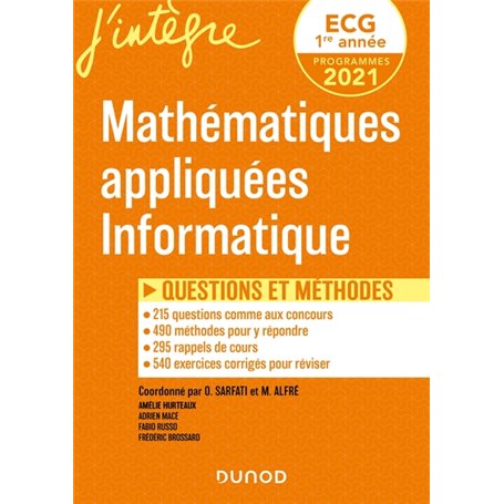 ECG 1 - Mathématiques appliquées - Questions et méthodes