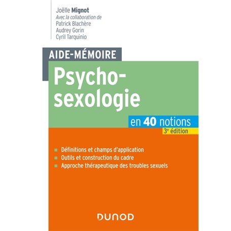 Aide-mémoire - Psychosexologie - 3e éd.