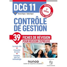 DCG 11 Contrôle de gestion - Fiches de révision - 2e éd.