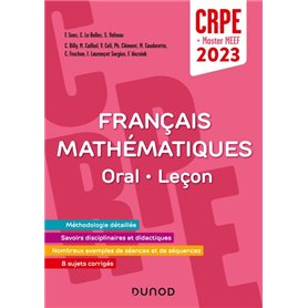 Concours Professeur des écoles - Français et Mathématiques - Oral/Leçon - CRPE 2023  - Master MEEF