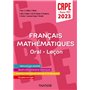 Concours Professeur des écoles - Français et Mathématiques - Oral/Leçon - CRPE 2023  - Master MEEF