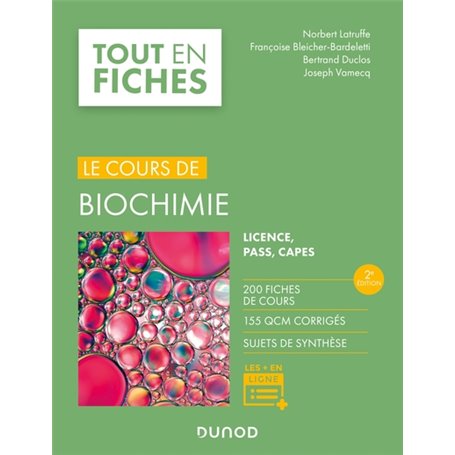 Biochimie - Tout le cours en fiches - 2e éd