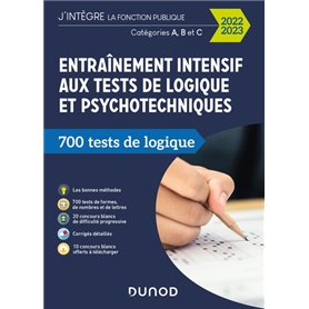Entraînement intensif aux tests de logique et psychotechniques - 2022-2023