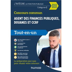 Concours commun Agent des finances publiques, douanes et CCRF - 2022-2023