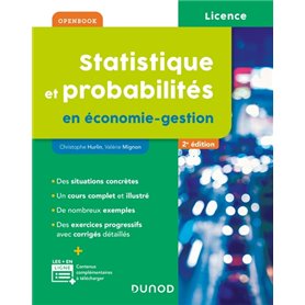 Statistique et probabilités en économie-gestion - 2e éd.