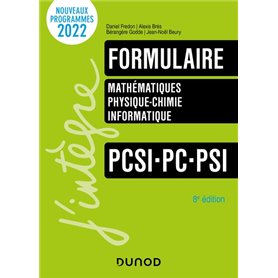 Formulaire PCSI-PC-PSI - 8e éd.