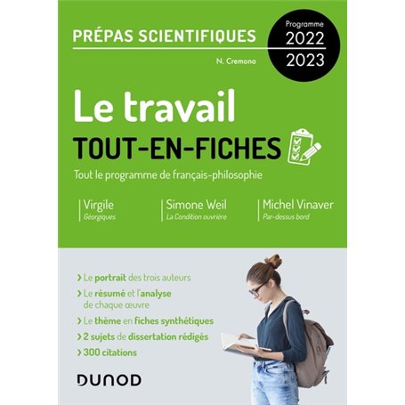 Le travail - Tout-en-fiches - Prépas scientifiques Français-philosophie - Programme 2022-2023