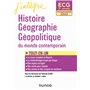 ECG 2 - Histoire Géographie Géopolitique du monde contemporain - Programmes 2022