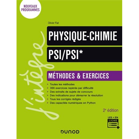 Physique-Chimie Méthodes et exercices PSI/PSI* - 2e éd.