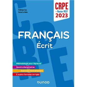 Concours Professeur des écoles - Français - Ecrit -  CRPE 2023 - Master MEEF