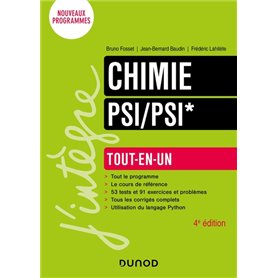 Chimie Tout-en-un PSI/PSI* - 4e éd.