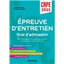 Concours Professeur des écoles - Épreuve d'entretien - Oral d'admission - CRPE 2023